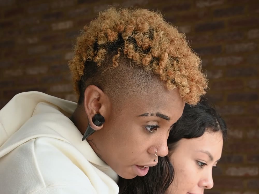 A couple sharing a quiet moment